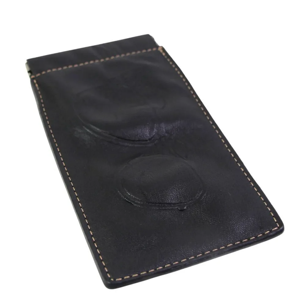 Fossil BLACK GENUINE LEATHER GLASSES SUNGLASSES CASE Sz 7"x3.5" - Picture 5 of 9